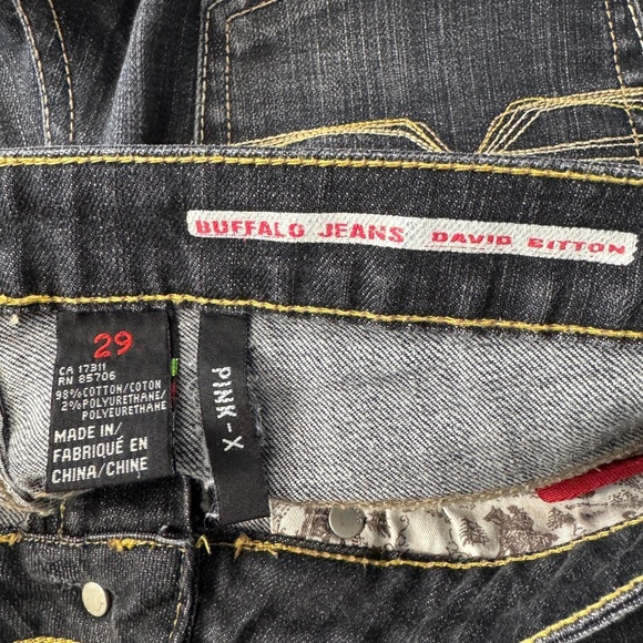 Vintage Buffalo Jeans Womens PINK-X Low-Rise Bootcut Jeans Gray/Black Sz 29 - Picture 6 of 16